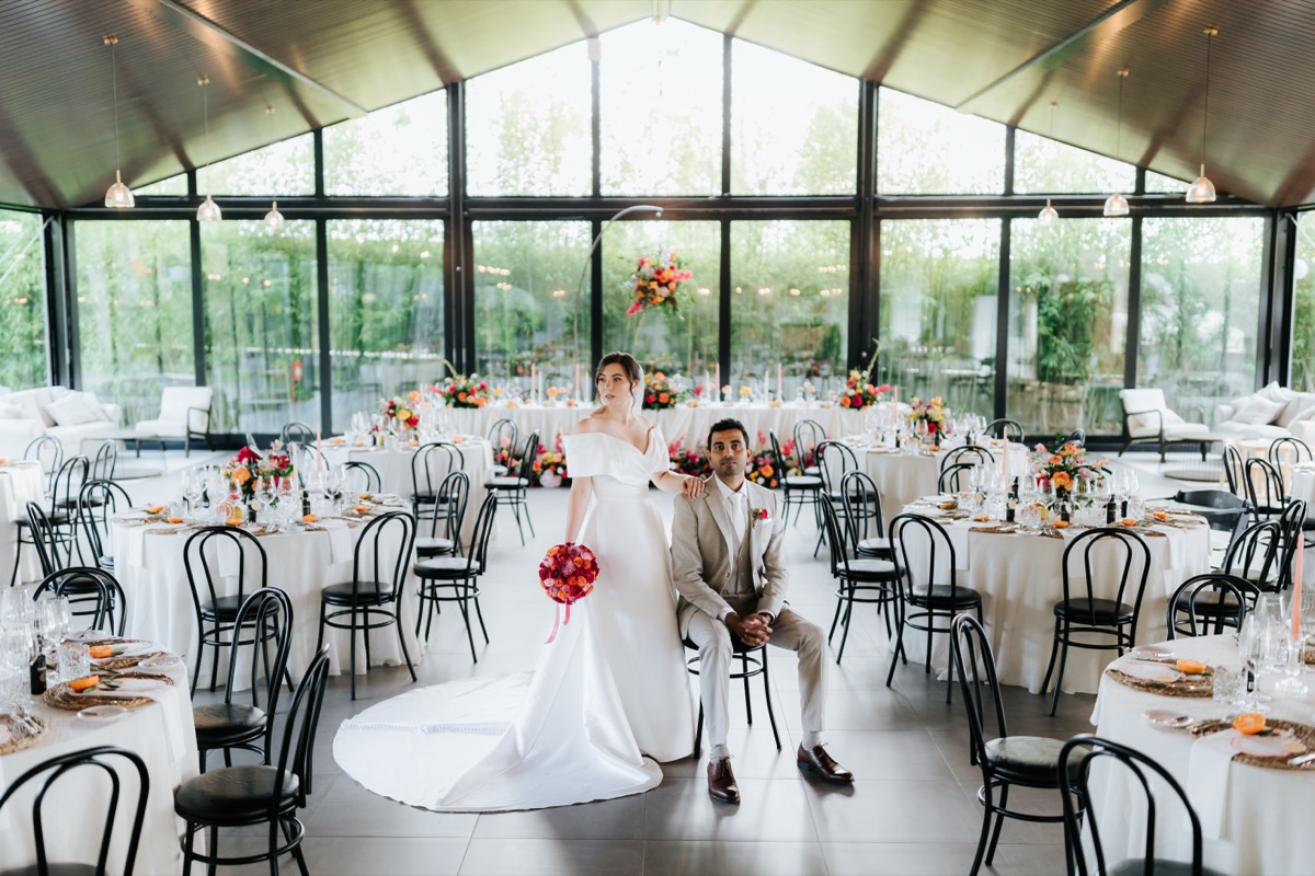 Cenário de casamento na Quinta Largo da Vila